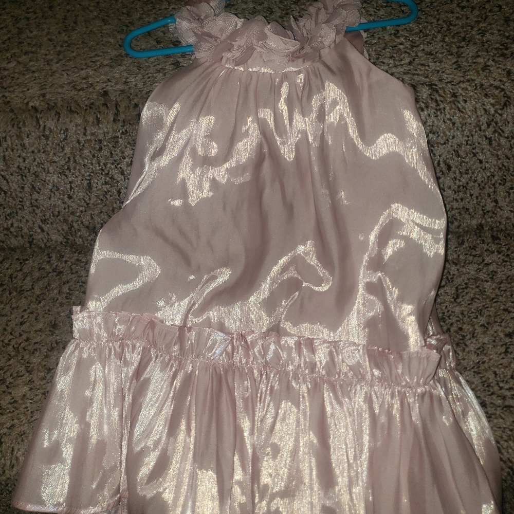 Halabaloo Satin pink kids top